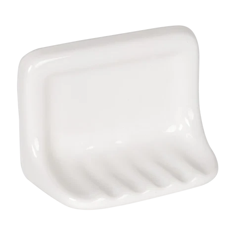 Ridged soap dish
